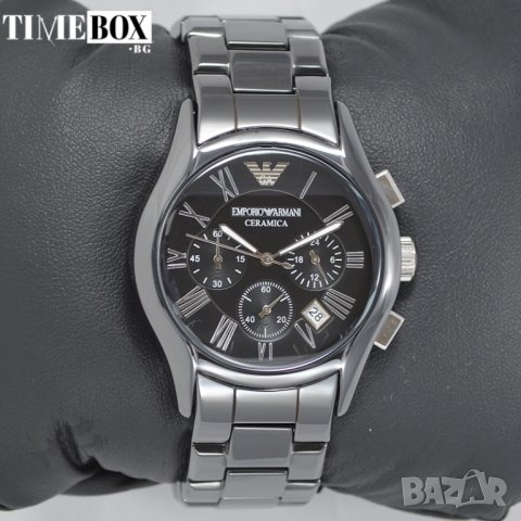 EMPORIO ARMANI Ceramica Chronograph AR1400. Нов мъжки часовник, снимка 9 - Мъжки - 31544321
