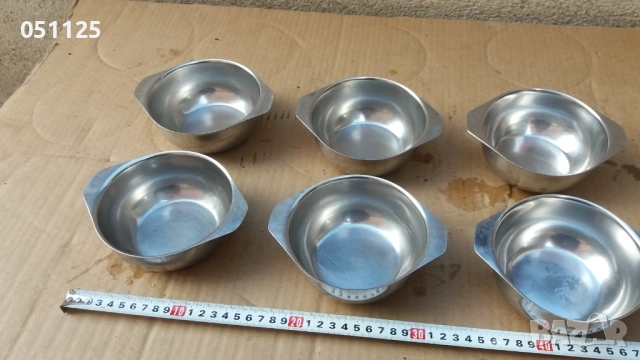 никел - комплект от 6 броя купички - отлични , снимка 4 - Антикварни и старинни предмети - 52605549