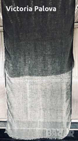 Стилен шал MASSIMO DUTTI цвят olive , снимка 4 - Шалове - 53038074