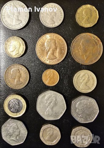 Голям лот от Английски монети в добро състояние, снимка 2 - Нумизматика и бонистика - 40075761