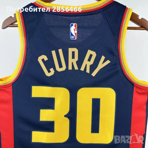 Мъжки потник Nike Stephen Curry Golden State Warriors season 2024 размер XXL, снимка 8 - Тениски - 52048503