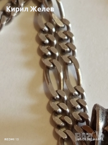 Сребърно колие с висулка кръст символ на духовна сила и закрила перфектно 18702, снимка 4 - Колиета, медальони, синджири - 52987066