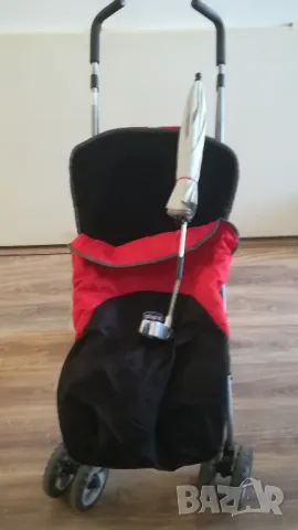 Количка CHICCO със зимно чувалче и чадърче, снимка 9 - Детски колички - 49694995
