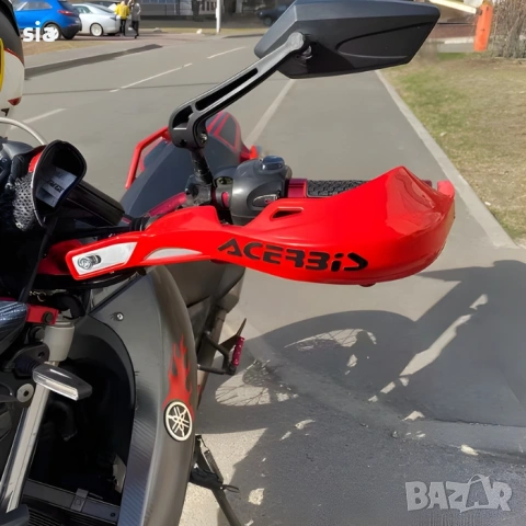 Предпазители за ръце Acerbis Style за кросов мотор и АТВ, Гардове за Ендуро, червени