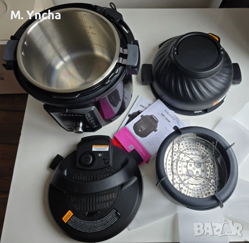 ПРАКТИЧЕСКИ НОВ: Instant Pot Multi-Cooker & Air Fryer (Грил + Мултикук