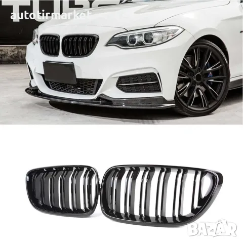 Бъбреци с двойни ребра тип M2 черен лак за BMW