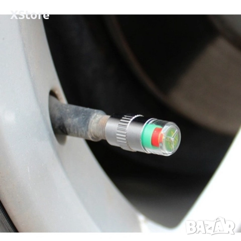 Манометър-капачка за налягането в гумите на превозното средство, снимка 11 - Аксесоари и консумативи - 52444803