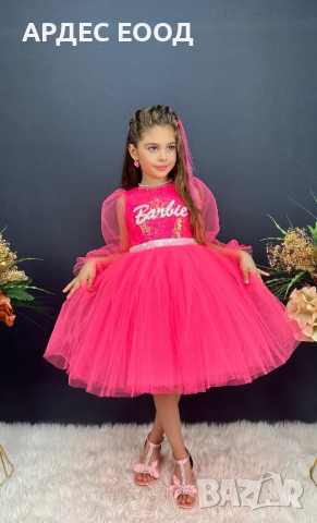 Рокля Barbie , снимка 3 - Детски рокли и поли - 44697831