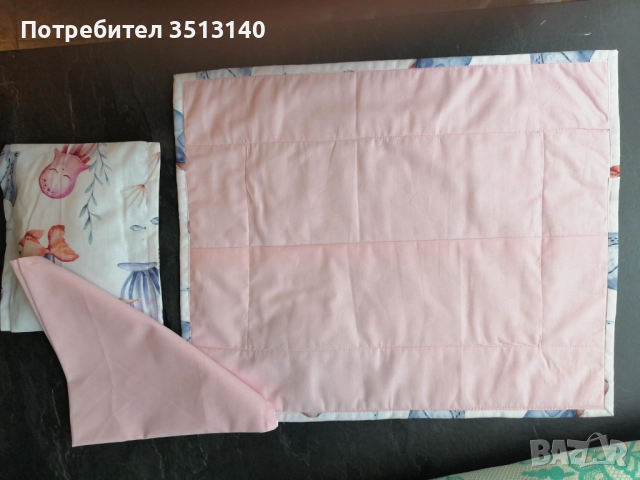 Спално бельо за кукли до 40 см 100% памук, снимка 5 - Кукли - 51999154