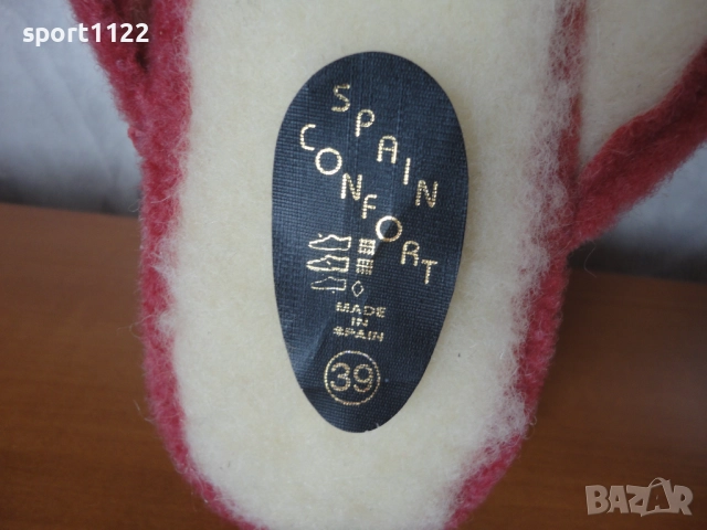 N39 100% вълна/нови испански пантофи, снимка 4 - Пантофи - 52538304