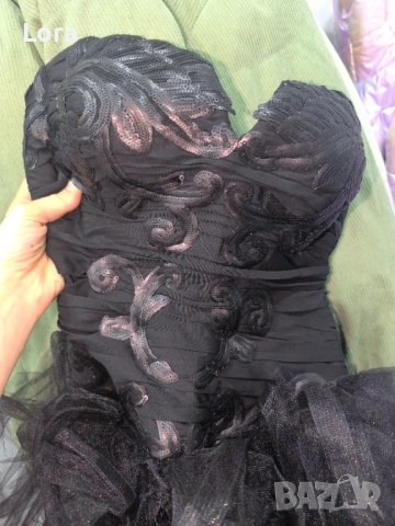 Абитуриентска рокля / черна със пайети / дълга / Стоян Радичев , снимка 4 - Рокли - 53180327