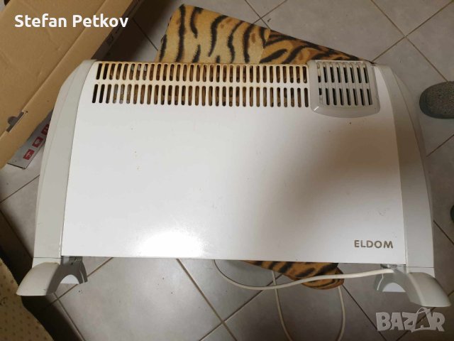 Kонвектор Елдом CFV2000 BL Подов 2000 W, с вентилатор,Бял, снимка 2 - Отоплителни печки - 44619376