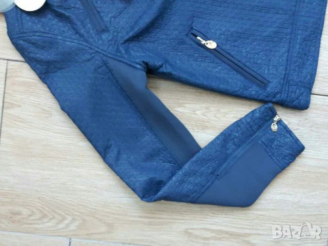 Ново тъмносиньо яке с неопрен С размер, снимка 3 - Якета - 30672986