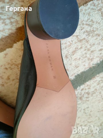 Чехли естествена кожа на ZARA, снимка 3 - Чехли - 37611846