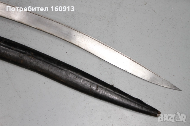 Стар османски балкански ятаган нож акулак с кания корали бели дръжки , снимка 11 - Антикварни и старинни предмети - 52047973