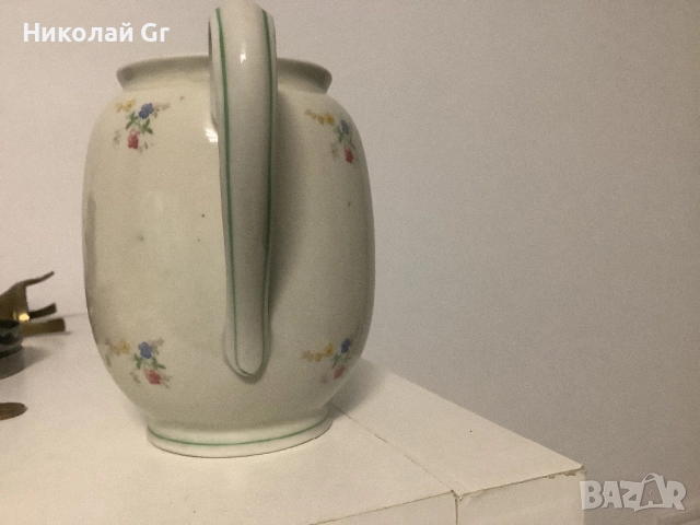 Кана порцелан производство Германия  1918- 1949 години отличен състояние височина 12 см, снимка 3 - Антикварни и старинни предмети - 52247684