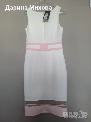 Бял рокля Junona 36 размер, снимка 2 - Рокли - 52019897