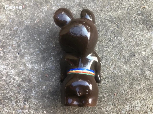 стара порцеланова фигурка "мечето МИША" - 1980г. - СССР, снимка 5 - Антикварни и старинни предмети - 48989587