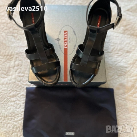 Prada оригинални дамски сандали на платформа 