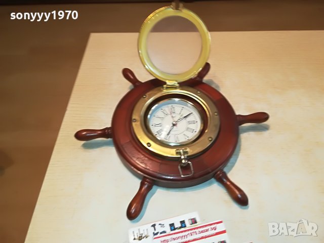 antique france-часовник рул-месинг/дърво 2710221637
