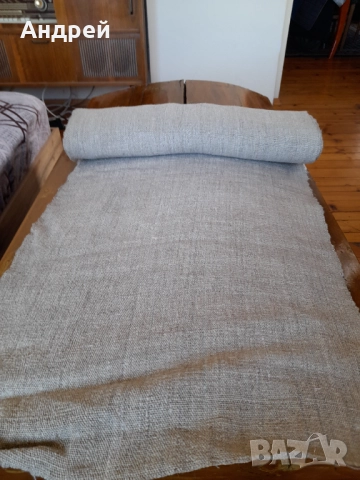 Стар ленен плат,лен, снимка 3 - Други ценни предмети - 51936349