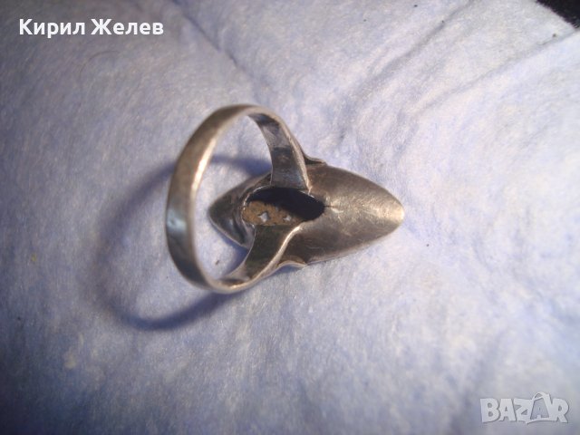 СТАРИНЕН АЖУРЕН АР НУВО СРЕБЪРЕН ФЛОРАЛЕН ПРЪСТЕН ВИСОКА ПРОБА СРЕБРО МАЙСТОРСКА РАБОТА УНИКАТ 7141, снимка 11 - Антикварни и старинни предмети - 37395445