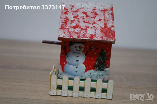 Коледни дървени къщички, снимка 4 - Декорация за дома - 52630331