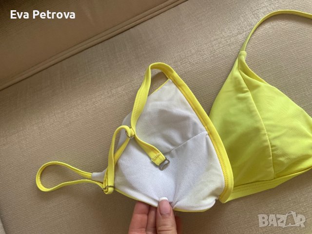 Бански ,жълт две половинки С размер, снимка 4 - Бански костюми - 37198580