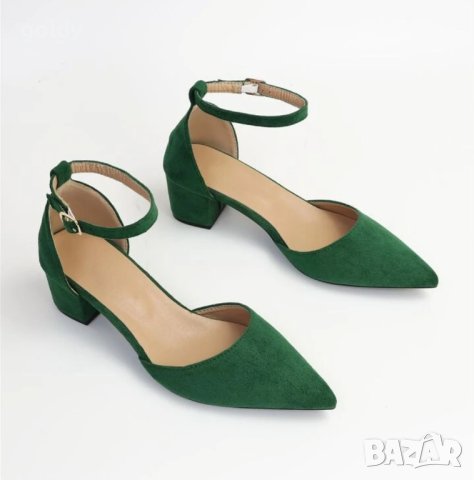 Дамски сандали в зелено НОВИ , снимка 2 - Сандали - 44432544