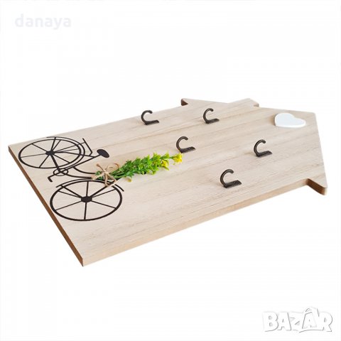 1659 Декоративна закачалка за ключове с декорация велосипед, снимка 2 - Декорация за дома - 30076351