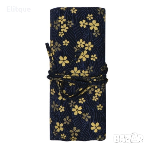 Комплект от 8 четки за грим в красива разгъваща се чантичка  HZS69, снимка 2 - Други - 52820410