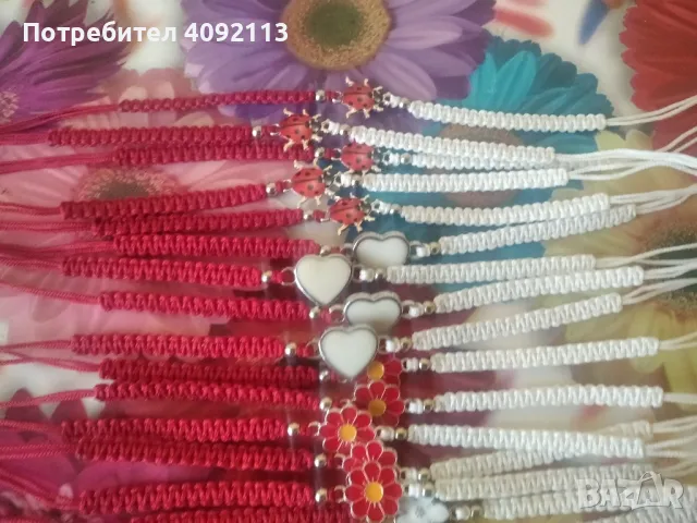 мартеници гривни на едро, снимка 3 - Гривни - 49738079