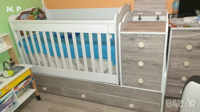 Детска кошара + матрак, снимка 1