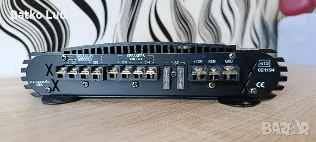 Усилвател Crunch MXB480, снимка 8 - Ресийвъри, усилватели, смесителни пултове - 55855241