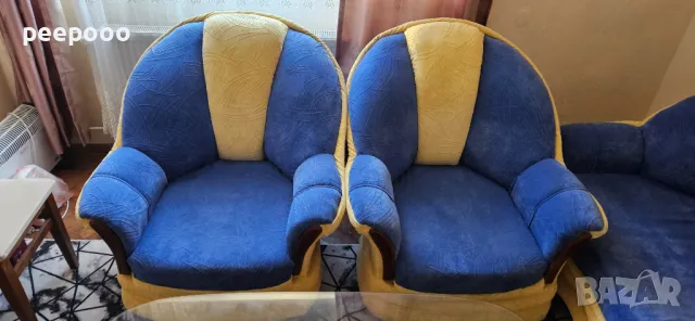 Комплект холова гарнитура , снимка 4 - Дивани и мека мебел - 47377504