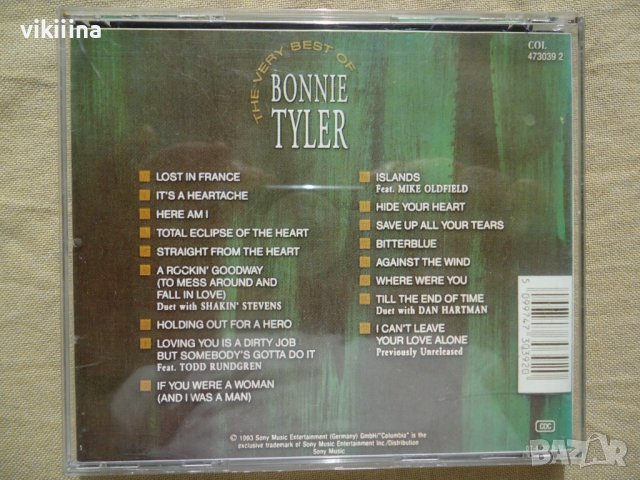 Bonnie Tyler, снимка 2 - CD дискове - 42861683
