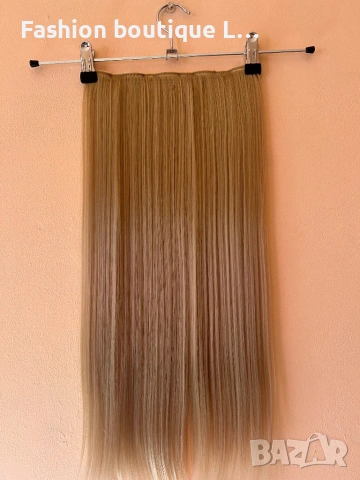 7,65 евро ‼️ 15 лева ‼️  Екстеншън на треса 100 грама ❤️ Дължина - 60 см. ✔️ Ширина - 25 см. 😍  , снимка 5 - Аксесоари за коса - 53025010