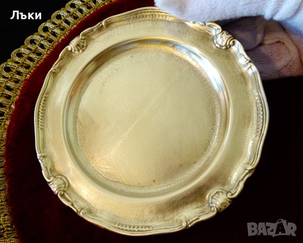Бронзова чиния релеф барок. , снимка 3 - Антикварни и старинни предмети - 36598556