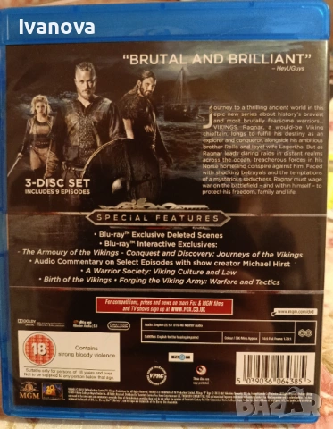 "VIKINGS"- first season, снимка 2 - Blu-Ray филми - 54072207