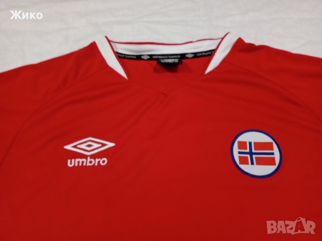  Норвегия оригинална тренировъчна футболна тениска UMBRO фланелка за футбол, снимка 3 - Футбол - 42463269