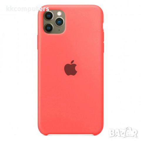 Силиконов кейс Silicone Case за Apple, За iPhone 11 (6.1), Корал, снимка 1 - Калъфи, кейсове - 37814921