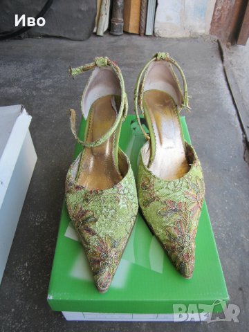 Дамски обувки на ток български 38 номер марка Шпиц, снимка 5 - Дамски обувки на ток - 36825579