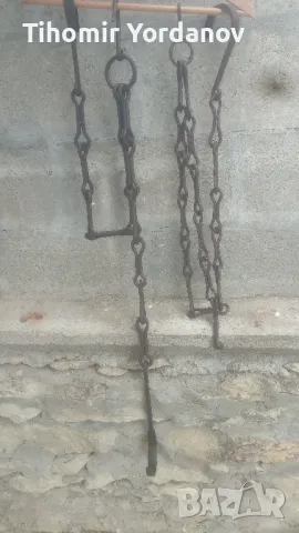 Верига за огнище -2 броя., снимка 2 - Антикварни и старинни предмети - 50276484