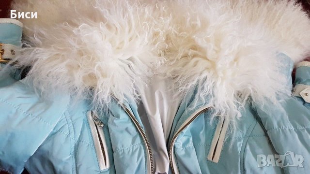 Марково италианско яке,непромокаема материя,естествена кожа,естествен косъм лама, снимка 9 - Палта, манта - 35373929