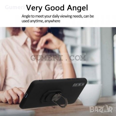 Huawei P smart S Силиконов удароустойчив гръб с метален пръстен , снимка 6 - Калъфи, кейсове - 31498717