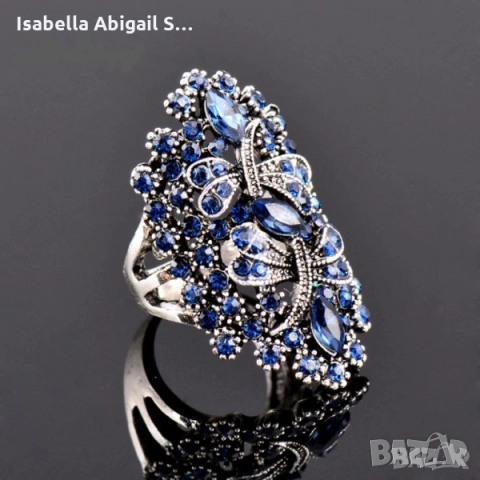 Винтидж пръстени с тюркоаз, опал, марказит, кристали, снимка 10 - Пръстени - 31857766