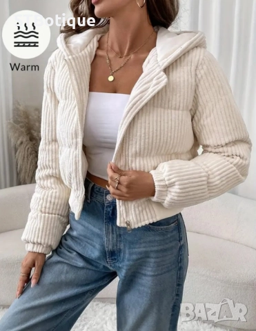 🌸 Елегантно Дамско Яке с Качулка – STBoutique 🌸