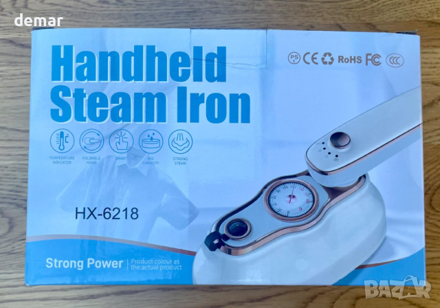 Takilar Преносима мини парна ютия 2 в 1, ръчен уред за изпаряване на дрехи, 1250 W мощност , снимка 7 - Ютии - 44913516