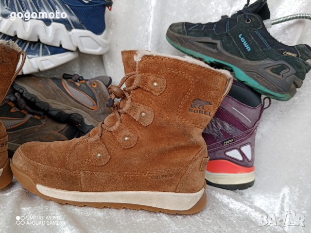 ВОДОУСТОЙЧИВИ SOREL® детски УНИСЕКС боти естествена кожа 33 - 34, снимка 17 - Детски боти и ботуши - 44573152