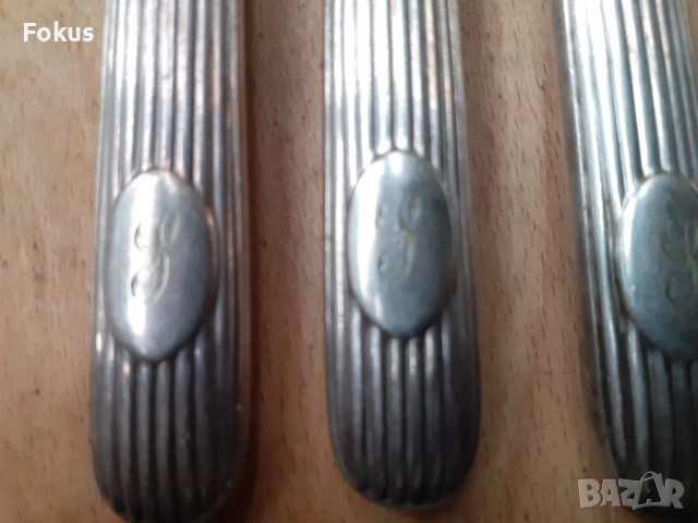 Страхотни стари антикварни вилици посребрени и маркирани, снимка 3 - Антикварни и старинни предмети - 53270146